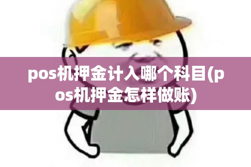 pos机押金计入哪个科目(pos机押金怎样做账)