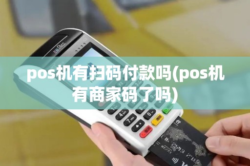 pos机有扫码付款吗(pos机有商家码了吗)