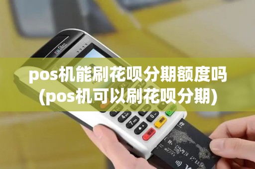 pos机能刷花呗分期额度吗(pos机可以刷花呗分期)