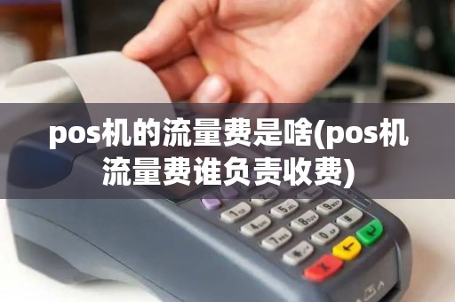 pos机的流量费是啥(pos机流量费谁负责收费)