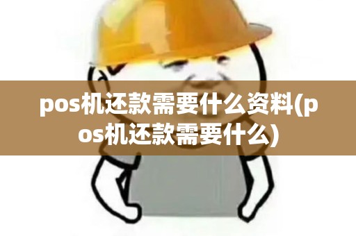 pos机还款需要什么资料(pos机还款需要什么)
