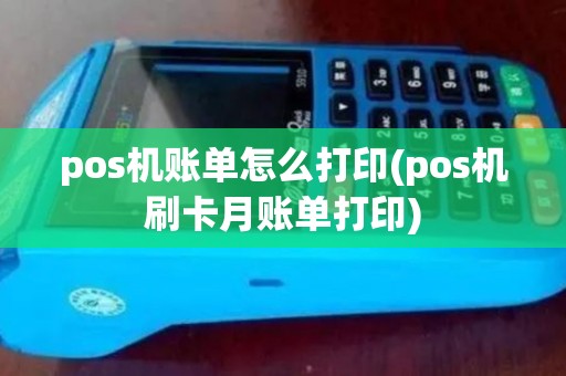 pos机账单怎么打印(pos机刷卡月账单打印)