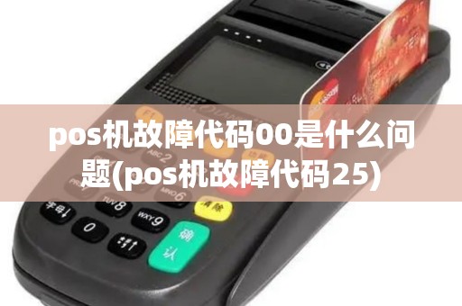 pos机故障代码00是什么问题(pos机故障代码25)