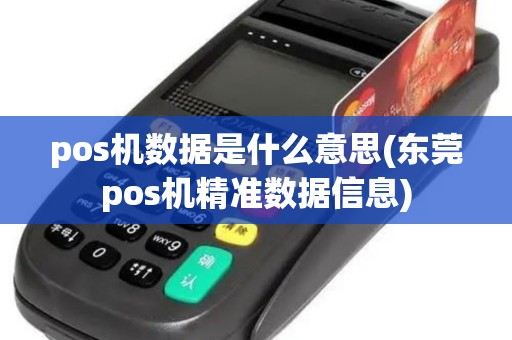pos机数据是什么意思(东莞pos机精准数据信息)
