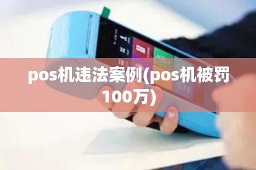 pos机违法案例(pos机被罚100万)