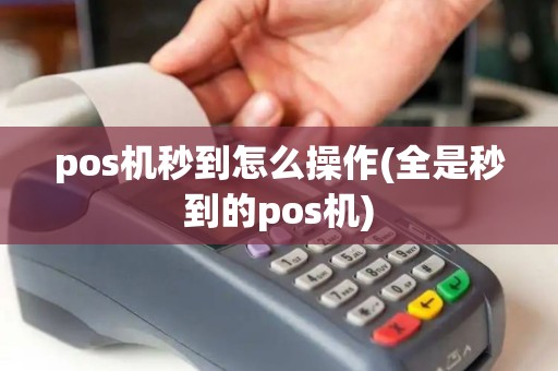 pos机秒到怎么操作(全是秒到的pos机)