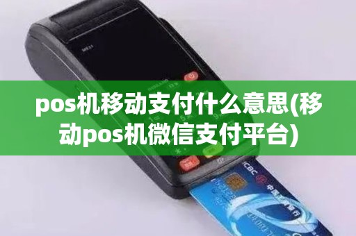 pos机移动支付什么意思(移动pos机微信支付平台)