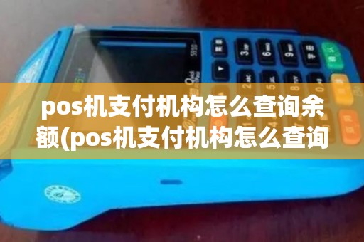 pos机支付机构怎么查询余额(pos机支付机构怎么查询)