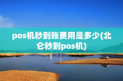 pos机秒到账费用是多少(北仑秒到pos机)