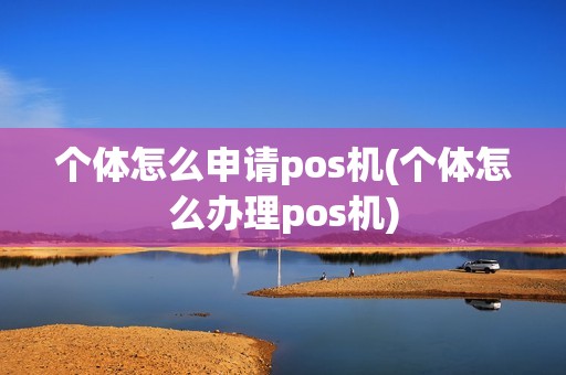 个体怎么申请pos机(个体怎么办理pos机)