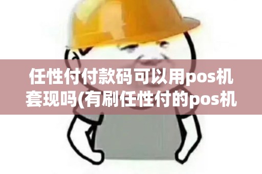 任性付付款码可以用pos机套现吗(有刷任性付的pos机)