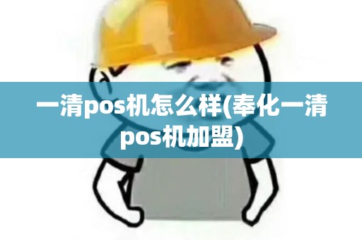 一清pos机怎么样(奉化一清pos机加盟)