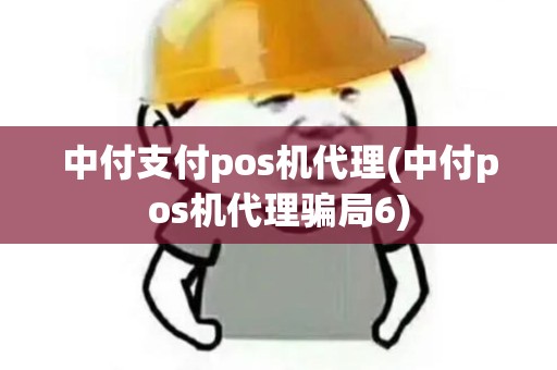 中付支付pos机代理(中付pos机代理骗局6)