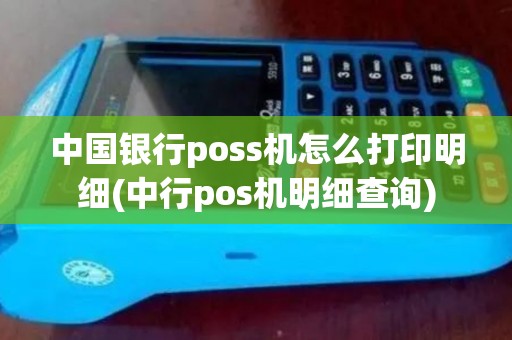 中国银行poss机怎么打印明细(中行pos机明细查询)
