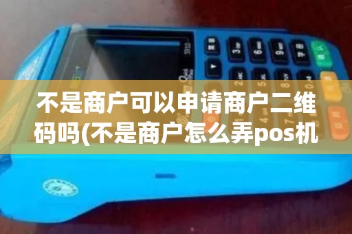 不是商户可以申请商户二维码吗(不是商户怎么弄pos机)