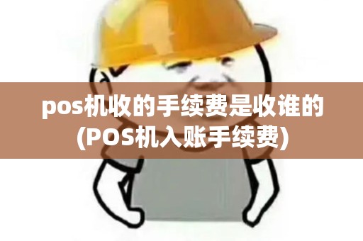 pos机收的手续费是收谁的(POS机入账手续费)