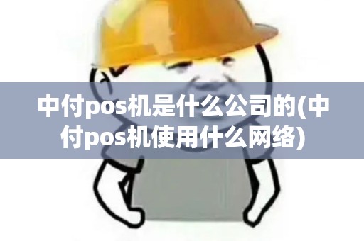 中付pos机是什么公司的(中付pos机使用什么网络)