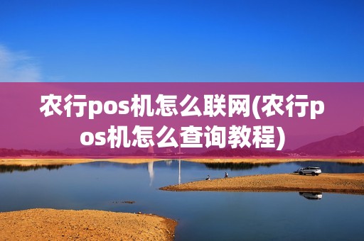 农行pos机怎么联网(农行pos机怎么查询教程)