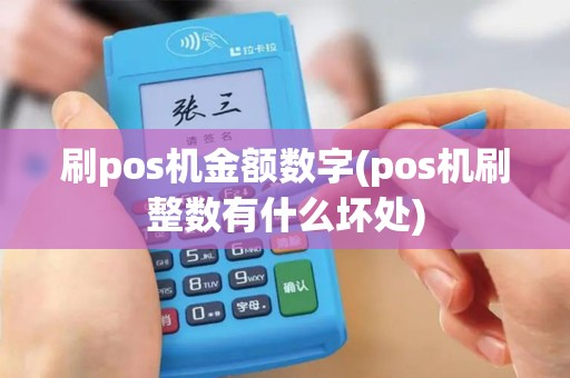 刷pos机金额数字(pos机刷整数有什么坏处)