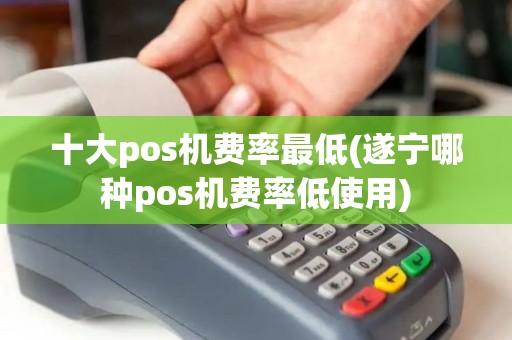 十大pos机费率最低(遂宁哪种pos机费率低使用)