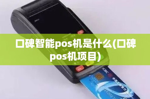 口碑智能pos机是什么(口碑pos机项目)