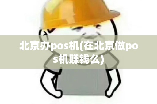 北京办pos机(在北京做pos机赚钱么)