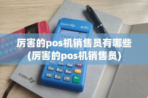 厉害的pos机销售员有哪些(厉害的pos机销售员)