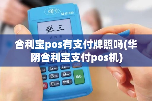合利宝pos有支付牌照吗(华阴合利宝支付pos机)