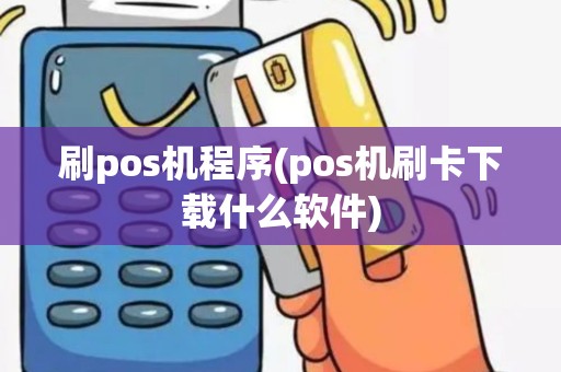 刷pos机程序(pos机刷卡下载什么软件)