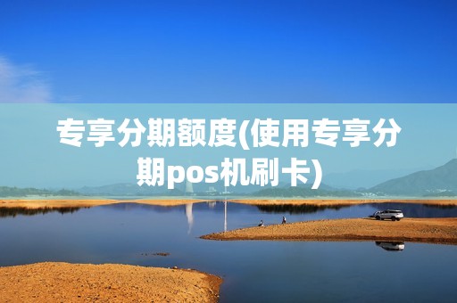 专享分期额度(使用专享分期pos机刷卡)