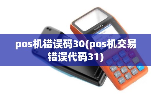 pos机错误码30(pos机交易错误代码31)