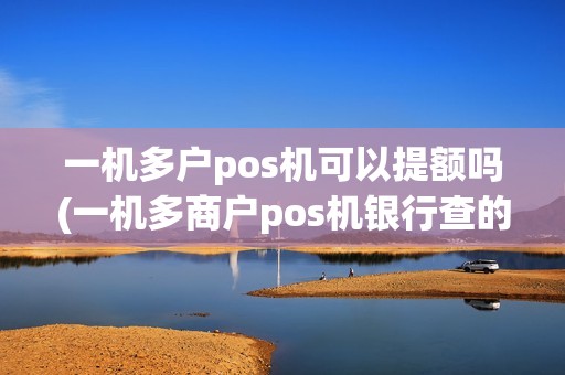 一机多户pos机可以提额吗(一机多商户pos机银行查的到)