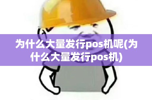 为什么大量发行pos机呢(为什么大量发行pos机)