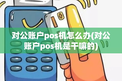 对公账户pos机怎么办(对公账户pos机是干嘛的)