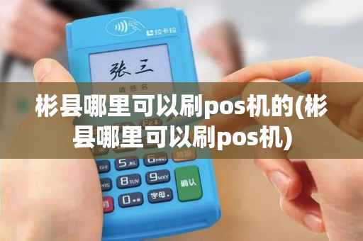 彬县哪里可以刷pos机的(彬县哪里可以刷pos机)