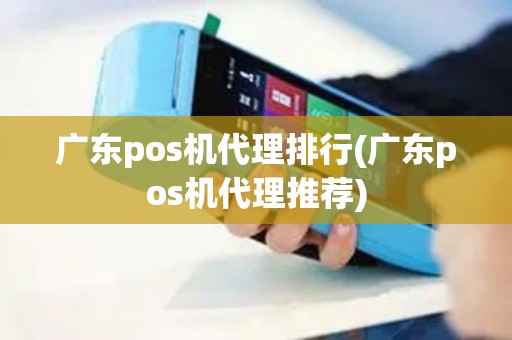 广东pos机代理排行(广东pos机代理推荐)