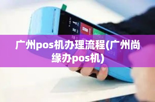 广州pos机办理流程(广州尚缘办pos机)