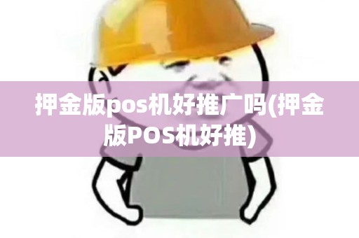 押金版pos机好推广吗(押金版POS机好推)