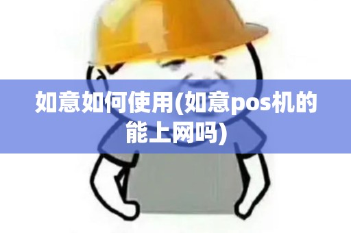 如意如何使用(如意pos机的能上网吗)