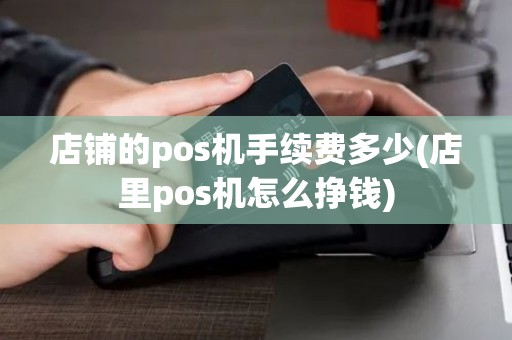 店铺的pos机手续费多少(店里pos机怎么挣钱)