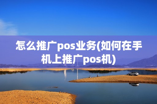 怎么推广pos业务(如何在手机上推广pos机)