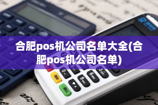 合肥pos机公司名单大全(合肥pos机公司名单)