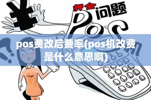 pos费改后费率(pos机改费是什么意思啊)