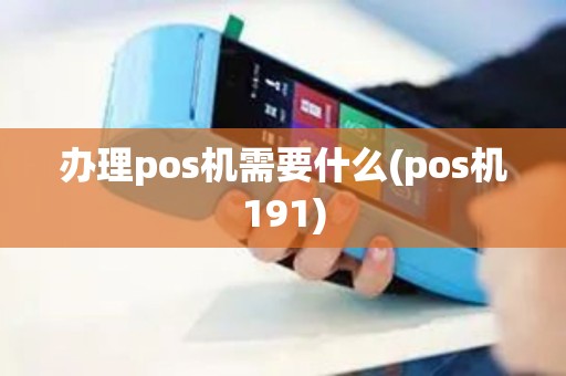 办理pos机需要什么(pos机191)