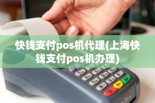 快钱支付pos机代理(上海快钱支付pos机办理)