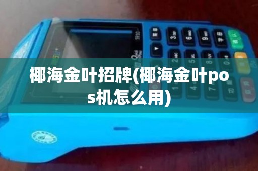椰海金叶招牌(椰海金叶pos机怎么用)
