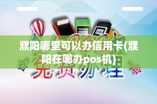 濮阳哪里可以办信用卡(濮阳在哪办pos机)