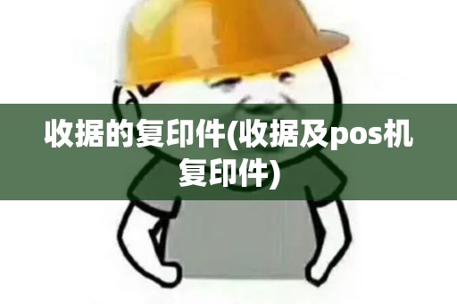 收据的复印件(收据及pos机复印件)