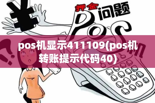 pos机显示411109(pos机转账提示代码40)