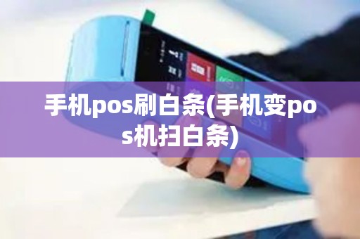 手机pos刷白条(手机变pos机扫白条)